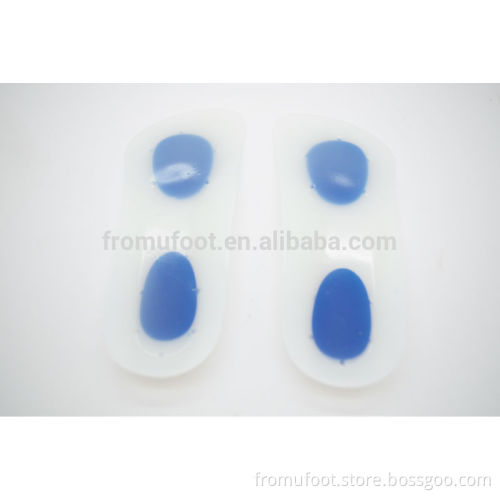 ZRWD06 messages gel insole foot heel pain Forefoot pain A bone spur plantar fascia silica suspension fromufoot silicone insoles